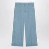 Valentino Light blue wide jeans with cuff