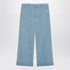 Valentino Light blue wide jeans with cuff