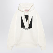  Ivory sweatshirt with Chez Valentino print