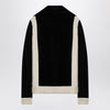 Black chenille sweatshirt with Chez Valentino patch