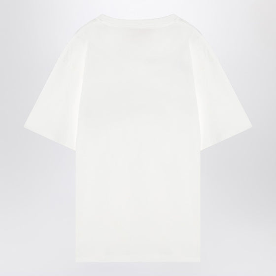 Ivory T-shirt with Chez Valentino print