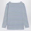 Ivory t-shirt with blue stripes Chez Valentino