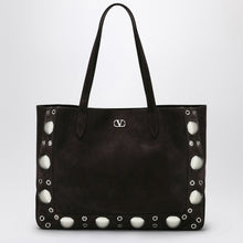  Valentino Garavani Medium Nellcôte Tote in Brown Suede