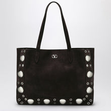  Valentino Garavani Medium Nellcôte Tote in Brown Suede
