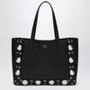 Valentino Garavani Black media shopping bag