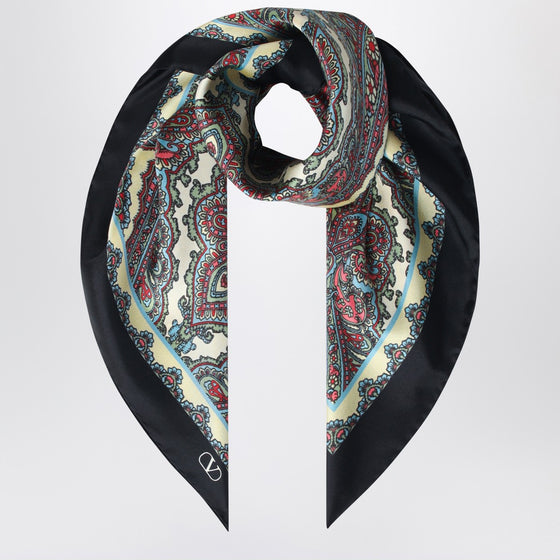 Valentino Garavani Silk scarf with Paisley print
