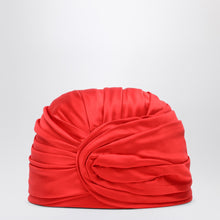  Valentino Garavani Red silk turban