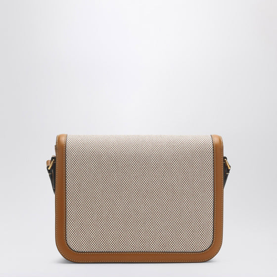 Valentino Garavani 9TO5 beige canvas and leather bag