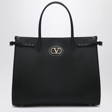  Valentino Garavani Black leather medium Antibes tote bag