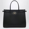 Valentino Garavani Black leather medium Antibes tote bag