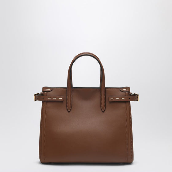 Valentino Garavani Tobacco leather small Antibes tote bag