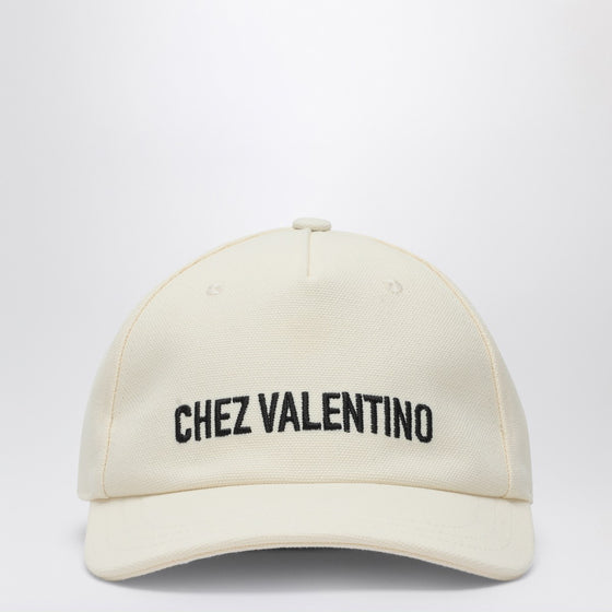 Valentino Garavani Chez Valentino ivory baseball cap