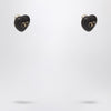 Valentino Garavani Royal Black Heart Earrings