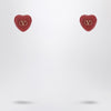 Valentino Garavani Royal Heart Red Earrings