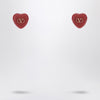 Valentino Garavani Royal Heart Red Earrings