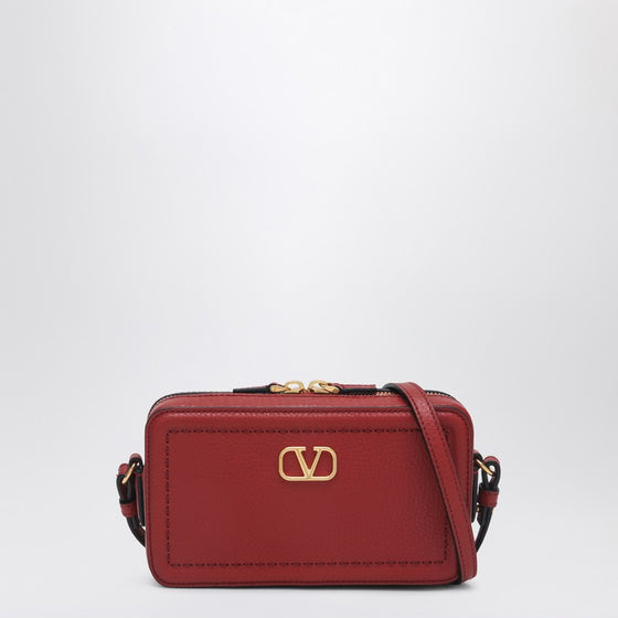 Valentino Garavani Small red leather crossbody bag Alltime