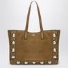 Valentino Garavani Large Nellcôte tote bag in havana suede