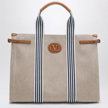  Valentino Garavani Large Antibes canvas tote bag