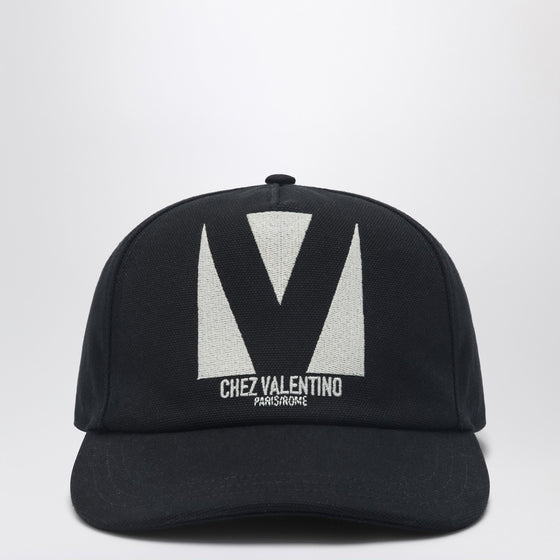 Valentino Garavani Chez Valentino black baseball cap