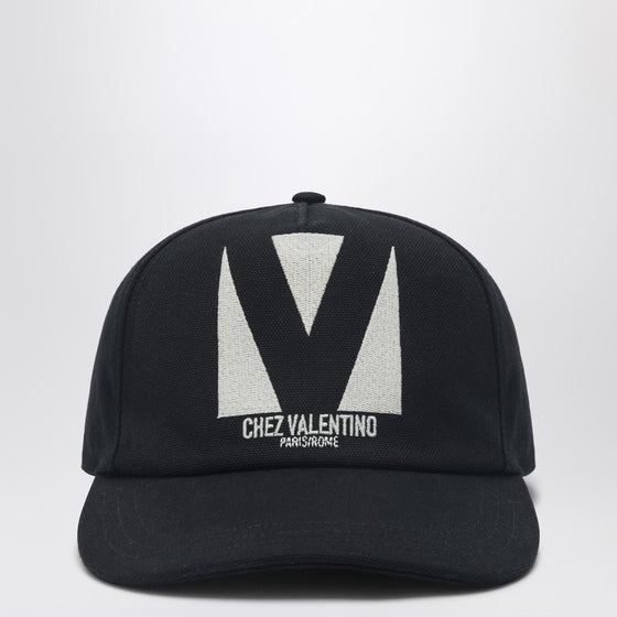 Valentino Garavani Chez Valentino black baseball cap