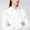 Frame White rigid denim shirt