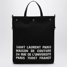  Saint Laurent North/South tote bag in black canvas
