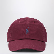  Polo Ralph Lauren Burgundy coloured baseball cap with logo