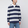 Polo Ralph Lauren Navy blue and grey striped Classic Fit polo shirt