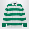 Polo Ralph Lauren White/green striped Classic Fit polo shirt