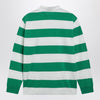 Polo Ralph Lauren White/green striped Classic Fit polo shirt