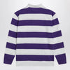 Polo Ralph Lauren White/purple striped Classic Fit polo shirt