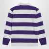 Polo Ralph Lauren White/purple striped Classic Fit polo shirt