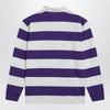 Polo Ralph Lauren White/purple striped Classic Fit polo shirt
