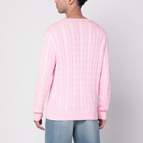 Polo Ralph Lauren Pink cable-knit cotton sweater