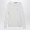 Polo Ralph Lauren White cable-knit cotton sweater