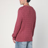 Polo Ralph Lauren Prune juice coloured cotton cable-knit jumper