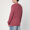 Polo Ralph Lauren Prune juice coloured cotton cable-knit jumper