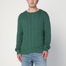  Polo Ralph Lauren Green cotton cable-knit jumper
