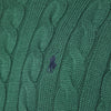 Polo Ralph Lauren Green cotton cable-knit jumper