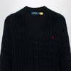 Polo Ralph Lauren Navy blue cable-knit cotton cardigan