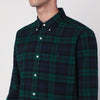 Polo Ralph Lauren Blue navy/green check pattern shirt Custom-Fit