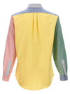 Polo Ralph Lauren Patchwork Shirt With Logo Embroidery