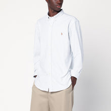  Polo Ralph Lauren Custom-fit blue/white striped Oxford shirt
