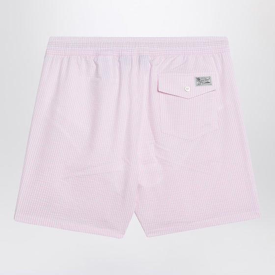 Polo Ralph Lauren White/pink striped swim trunks