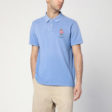  Polo Ralph Lauren Light blue polo with Polo Bear Custom Slim-Fit