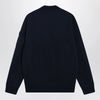 Polo Ralph Lauren Navy blue zip-up cotton-blend sweatshirt