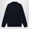 Polo Ralph Lauren Navy blue zip-up cotton-blend sweatshirt