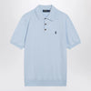 Polo Ralph Lauren Light blue cotton knit polo shirt