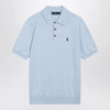 Polo Ralph Lauren Light blue cotton knit polo shirt