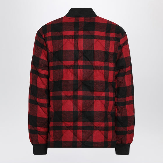 Polo Ralph Lauren Red and black quilted check bomber